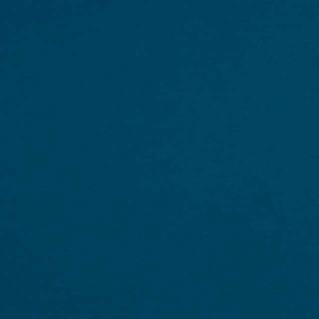 Deep teal plain woven fabric swatch with a subtle horizontal texture
