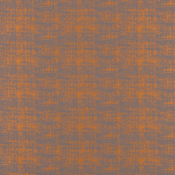 Abstract copper-orange textured fabric on a muted grey ground