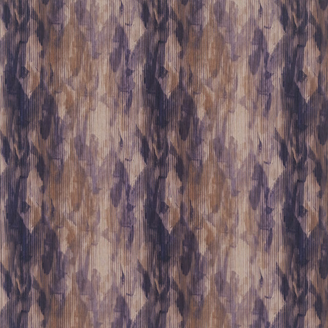 Abstract aubergine and beige fabric with vertical ribbed texture