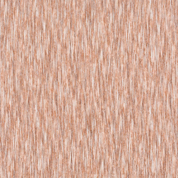 Terracotta and cream vertical striated fabric swatch with a softly weathered texture