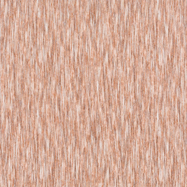 Terracotta and cream vertical striated fabric swatch with a softly weathered texture