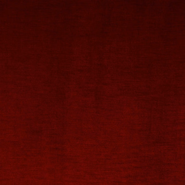 Deep burnt sienna red plain weave fabric with subtle horizontal texture