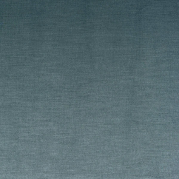 Soft duck egg blue plain-woven fabric with subtle horizontal texture