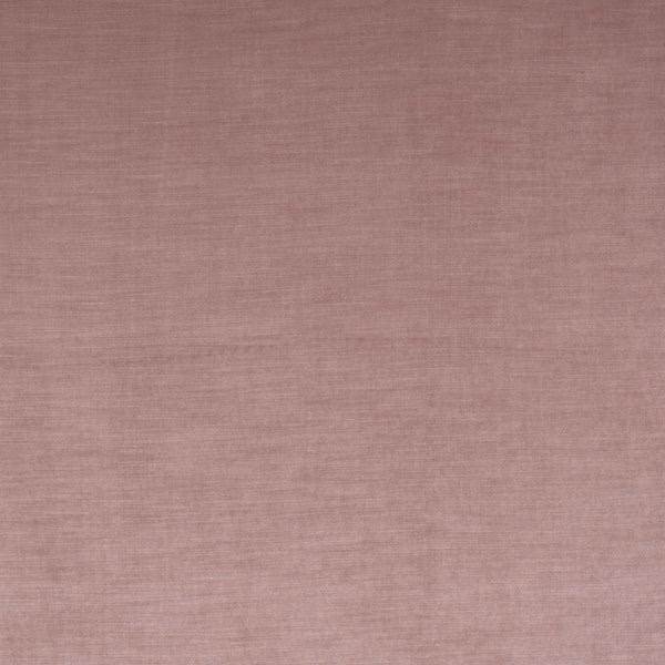 Muted dusky pink plain-woven fabric with fine horizontal texture