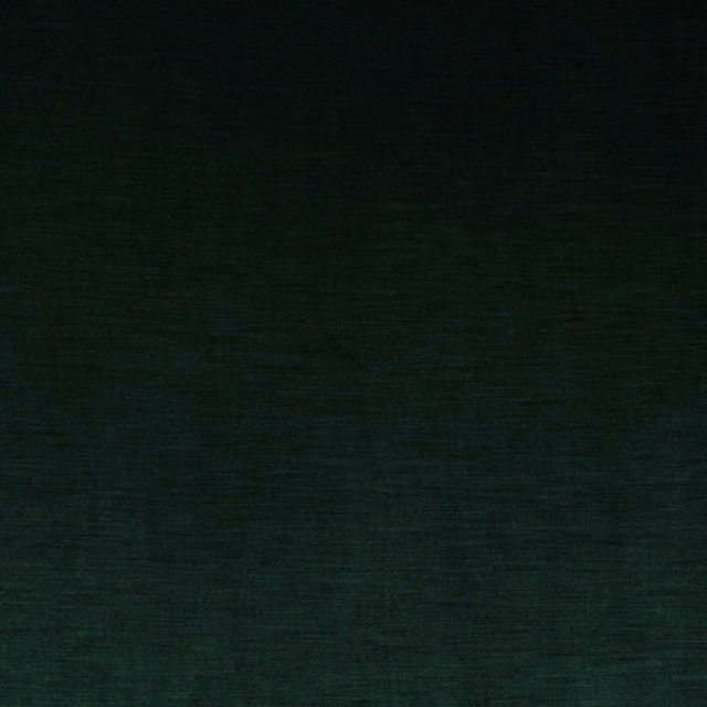 Deep emerald green plain woven fabric with subtle horizontal texture