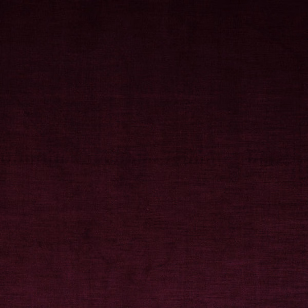 Deep burgundy mahogany plain woven fabric with a smooth, dark finish