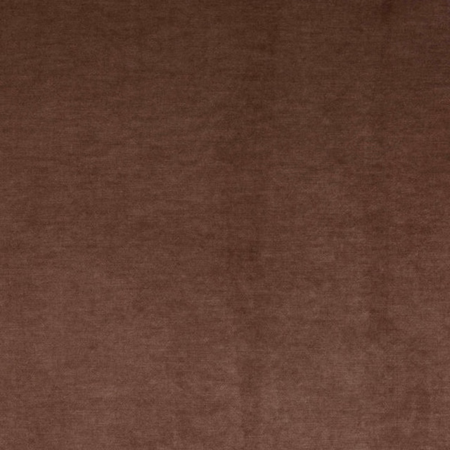 Close-up of warm oatmeal-brown plain woven fabric with a soft heathered texture