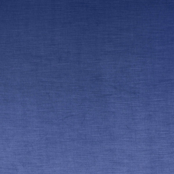 Blue plain-weave fabric swatch with soft mottled texture