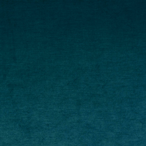 Deep teal turquoise plain fabric with a soft matte, subtly grained surface