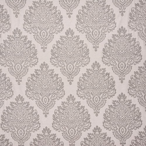 Pale damask fabric with soft duck-egg motifs on a light ground