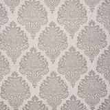 Pale damask fabric with soft duck-egg motifs on a light ground