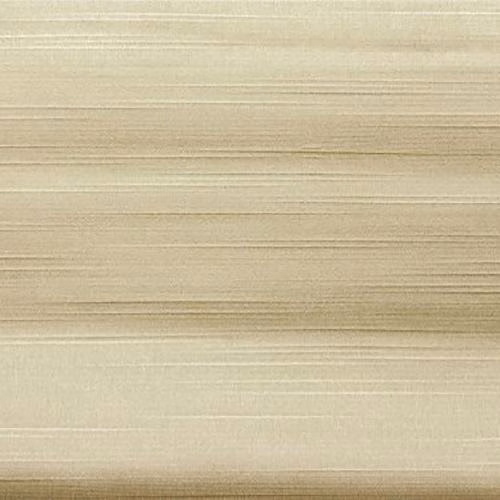 Warm sandy beige fabric swatch with subtle horizontal striations and soft sheen