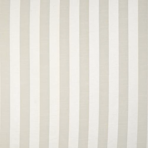 Vertical ivory and cream striped fabric swatch with a soft woven texture