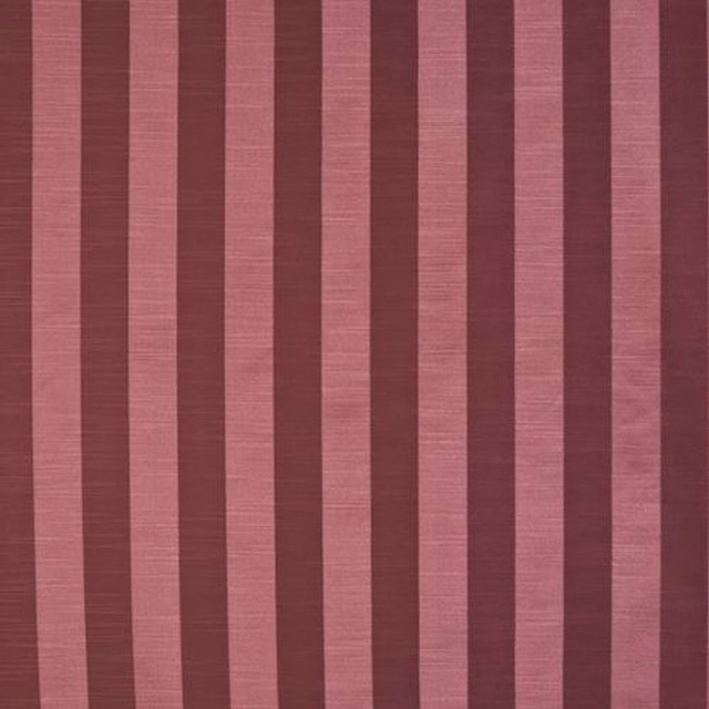 Vertical fuchsia and plum striped fabric with a fine woven texture