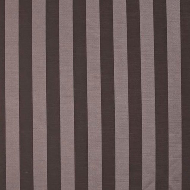 Vertical mauve and dark plum stripe fabric with a fine woven texture