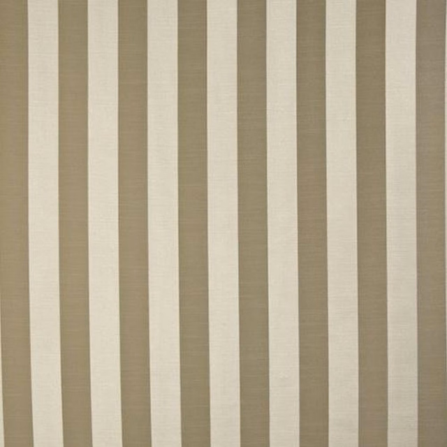 Vertical sand and cream striped fabric with a smooth woven finish