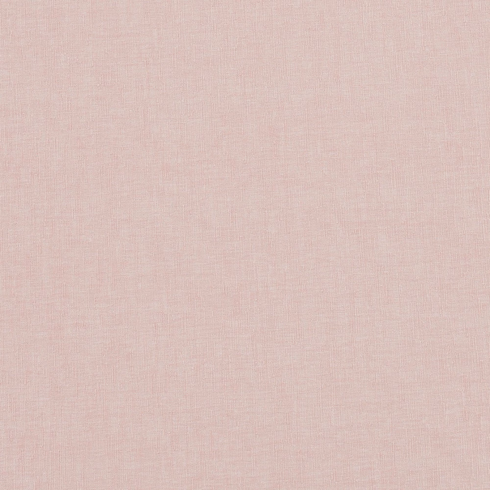 Pale blush pink plain woven fabric with a soft linen-like texture