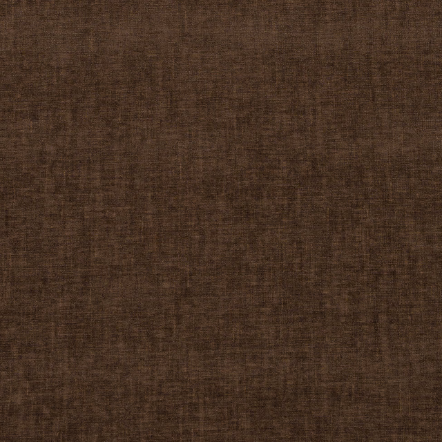 Deep cocoa brown woven fabric with a subtle linen-like texture