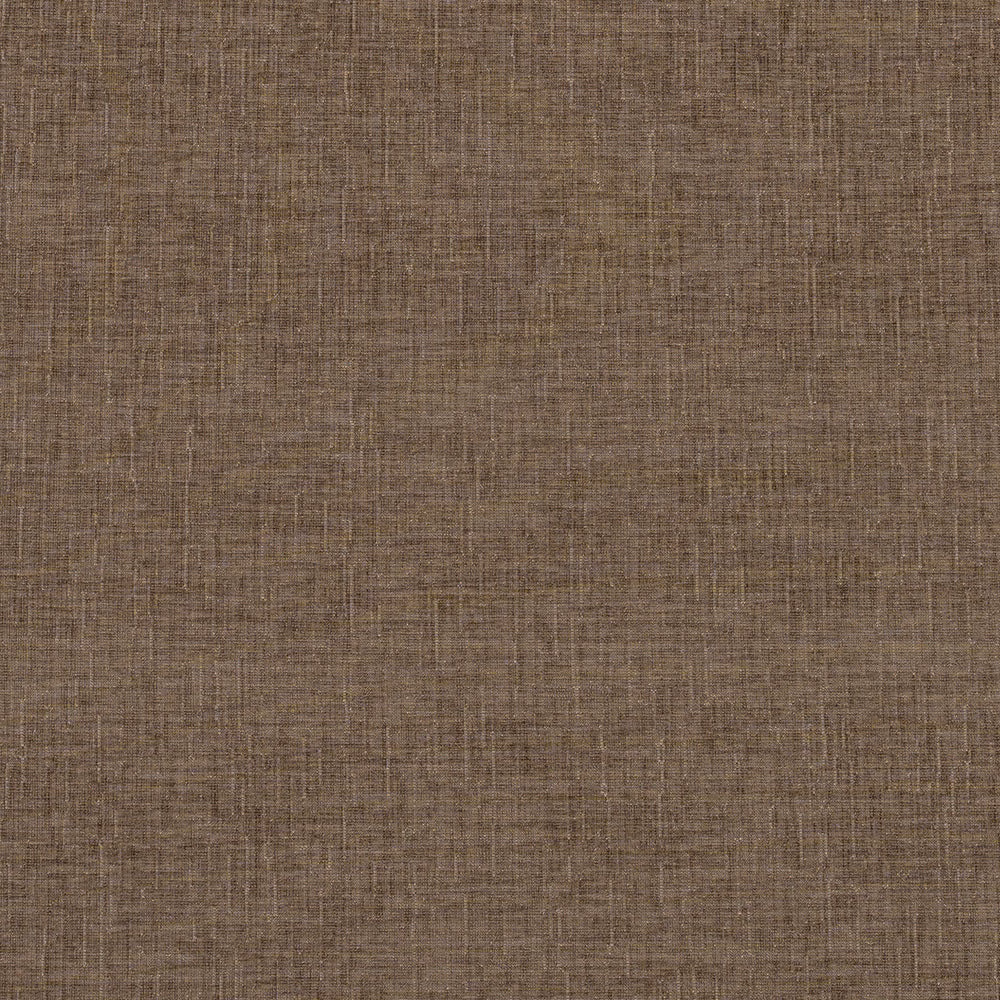 Close-up of warm taupe woven fabric with fine slub texture