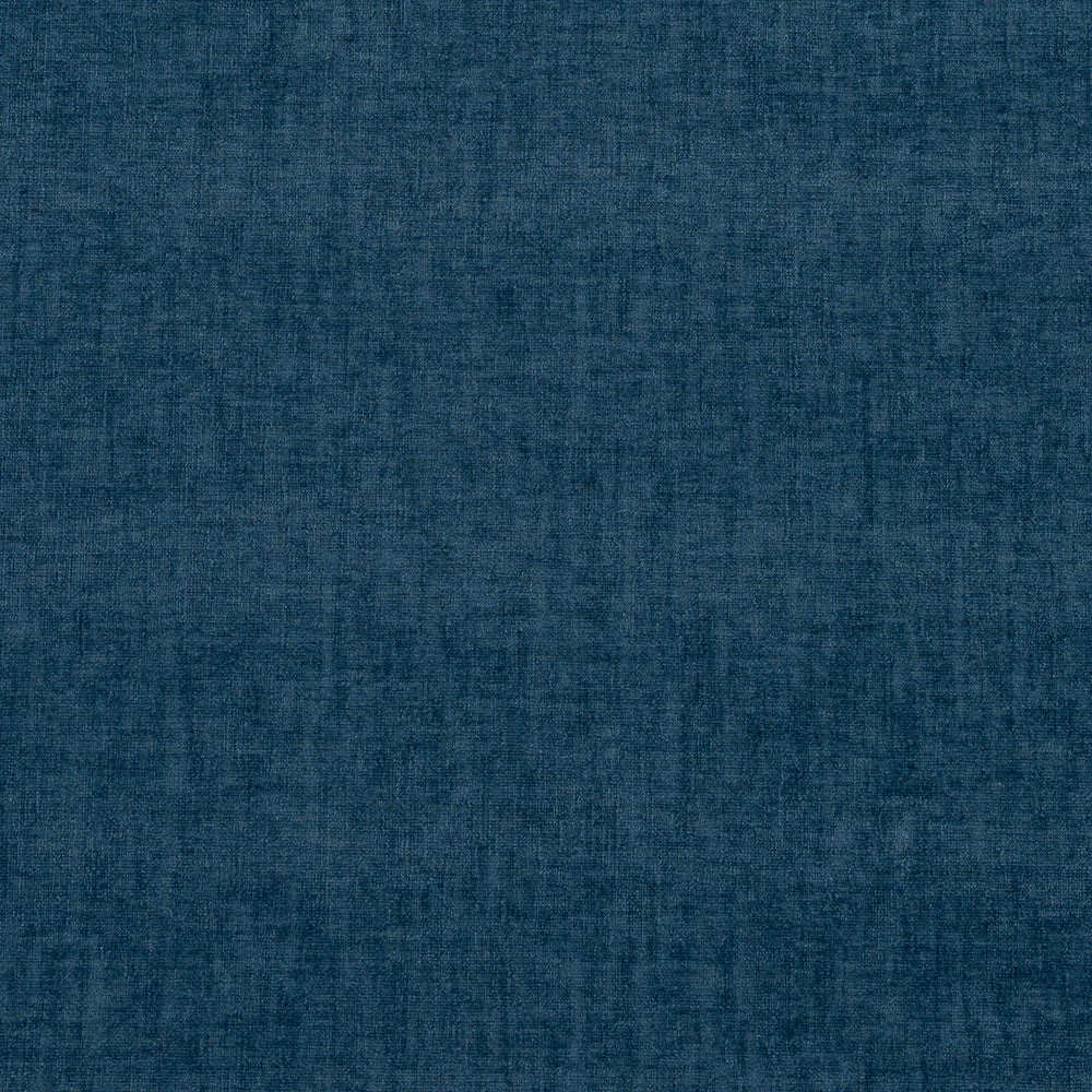 Textured deep French blue plain weave fabric swatch