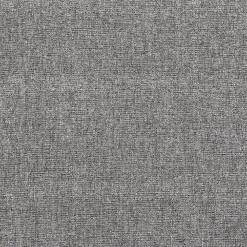 Soft silver-grey textured plain weave fabric swatch with fine linen-like crosshatch