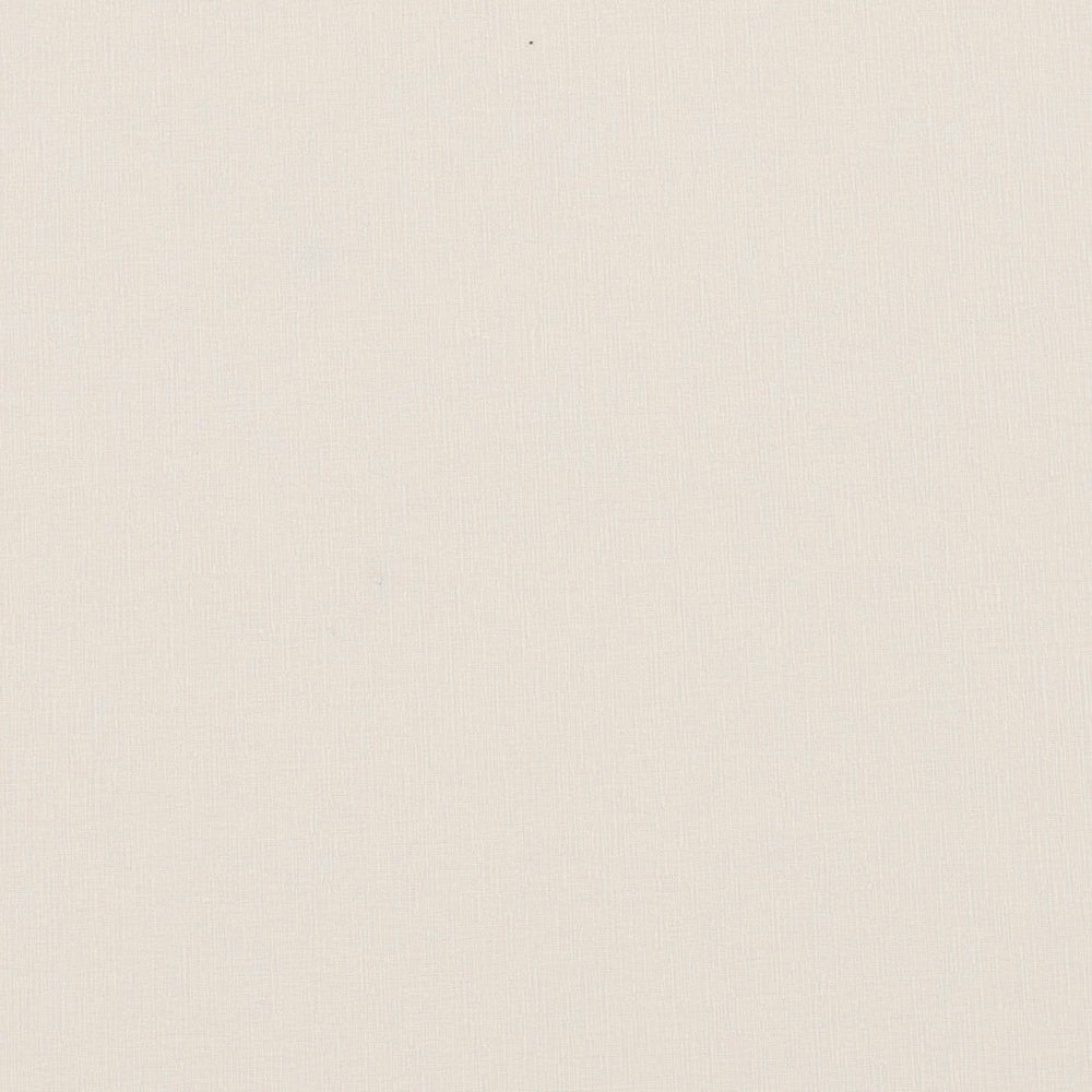 Soft warm ivory plain-woven fabric swatch with fine vertical texture