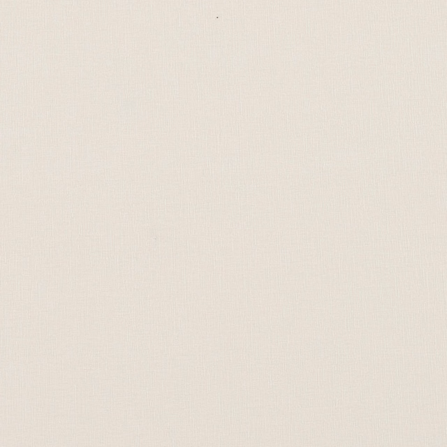 Soft warm ivory plain-woven fabric swatch with fine vertical texture