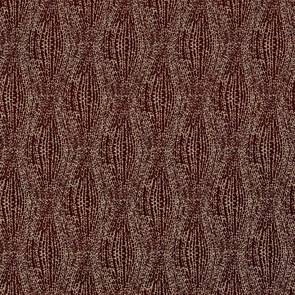 Deep wine-red patterned fabric with pale flecked geometric motifs and a subtle metallic sheen