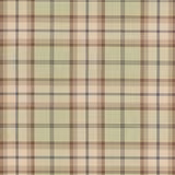 Pale sage tartan check fabric with tan and charcoal stripes