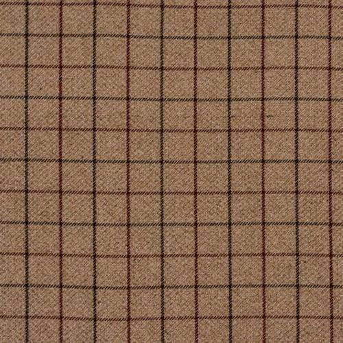 Small mulberry-brown checked fabric with dark plum grid lines