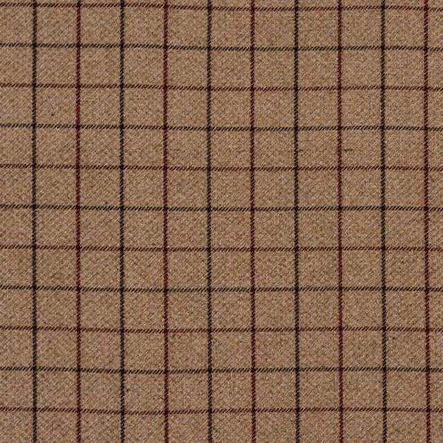 Small mulberry-brown checked fabric with dark plum grid lines