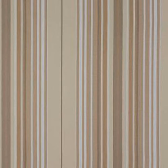 Vertical cream and beige striped cotton fabric with fine tonal bands