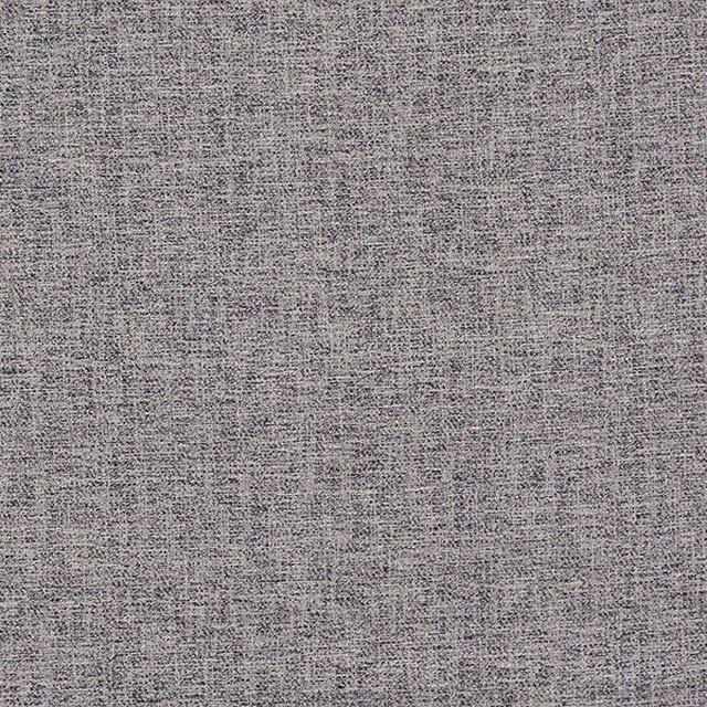 Close-up of a cool indigo-grey plain woven fabric with a мелange texture