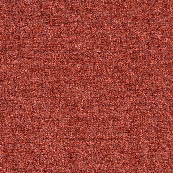 Rusty red textured woven fabric with a subtle heathered finish
