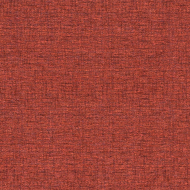Rusty red textured woven fabric with a subtle heathered finish