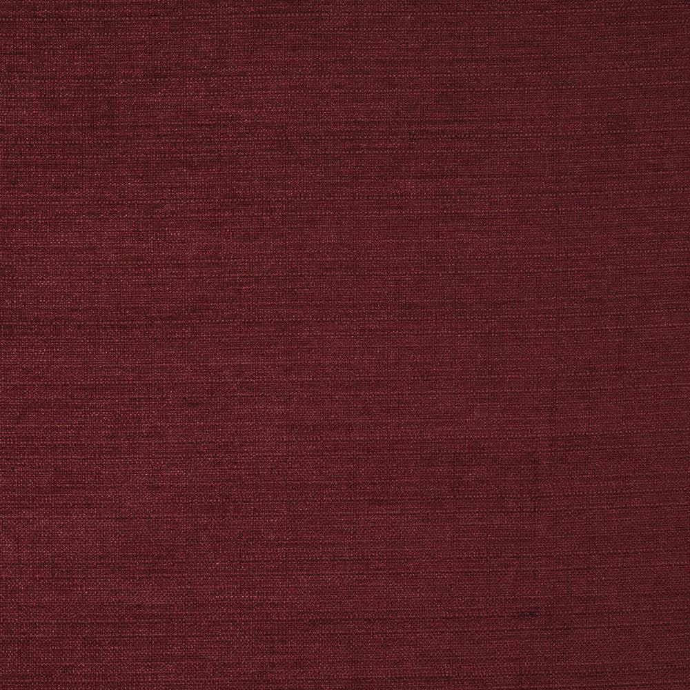 Close-up of deep wine red woven fabric with subtle textured weave