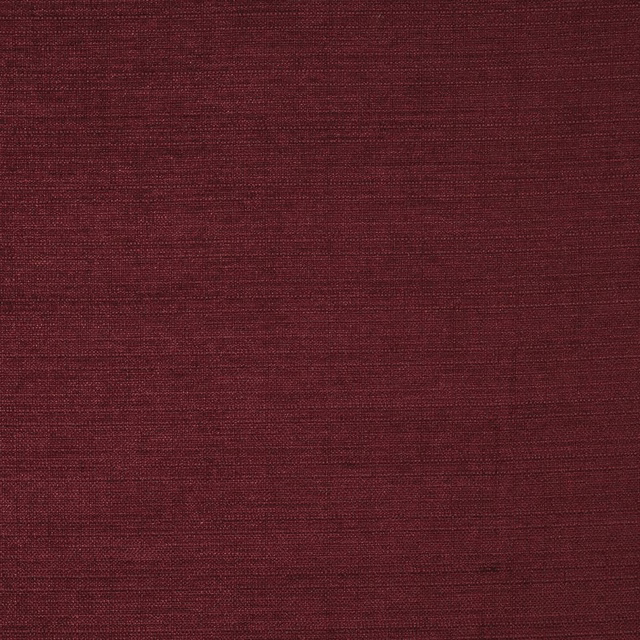 Close-up of deep wine red woven fabric with subtle textured weave