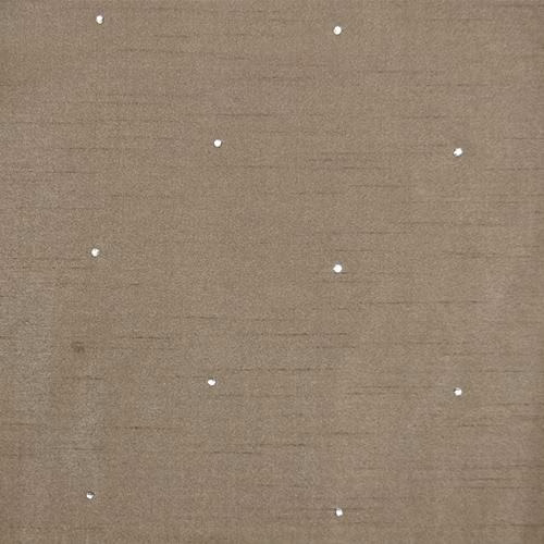 Warm coffee-brown fabric with tiny scattered white dots and subtle horizontal texture