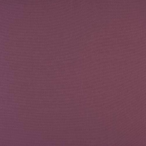 Deep plum purple plain cotton swatch with fine woven texture