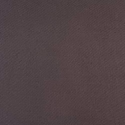 Deep cocoa-brown plain cotton fabric with a fine diagonal weave