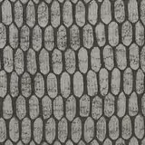 Charcoal woven fabric with light stone oval motifs in vertical rows