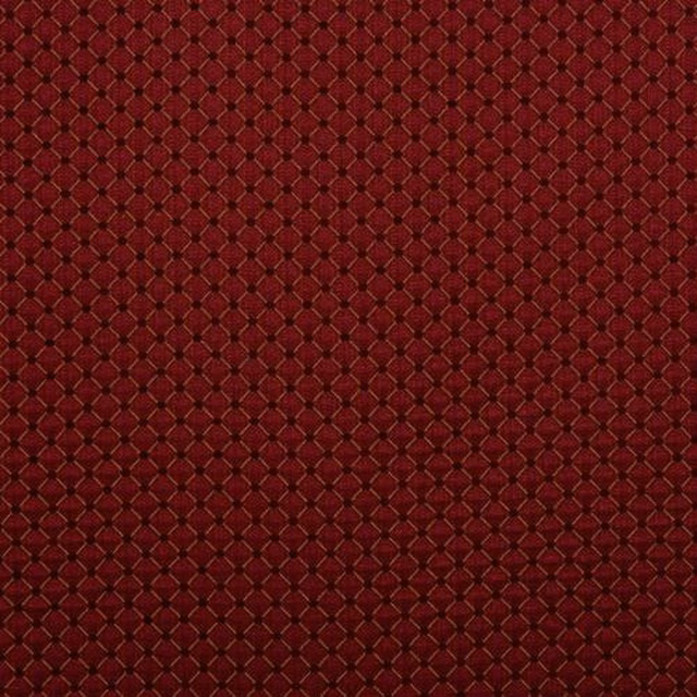Deep burgundy textured fabric with small diamond weave pattern