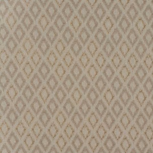 Soft beige geometric fabric with a small diamond lattice weave