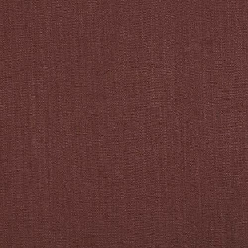Deep mahogany-red woven fabric with a fine vertical slub texture