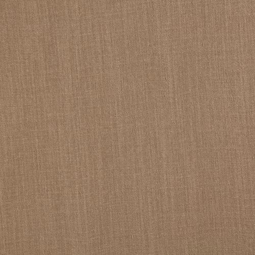 Close-up of warm mink taupe plain woven fabric with fine linen slub