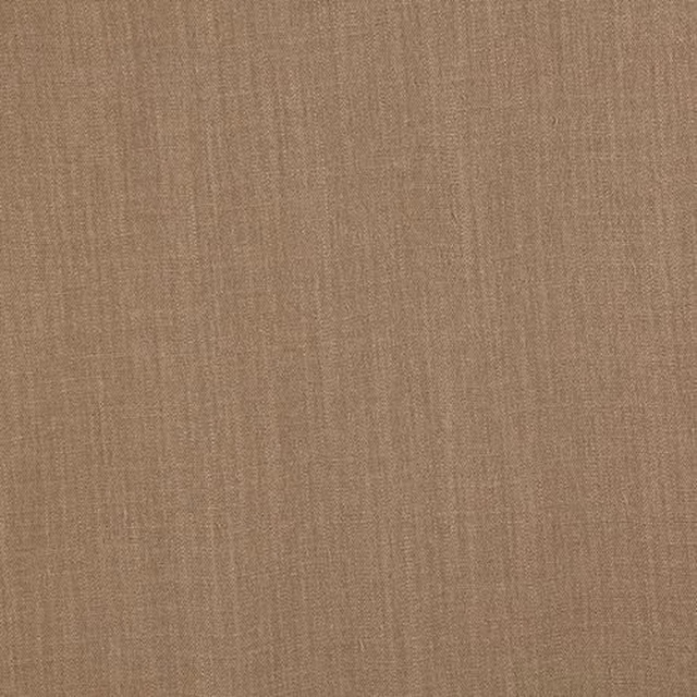 Close-up of warm mink taupe plain woven fabric with fine linen slub