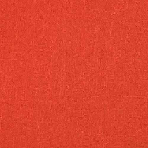 Plain warm paprika red fabric swatch with fine woven texture