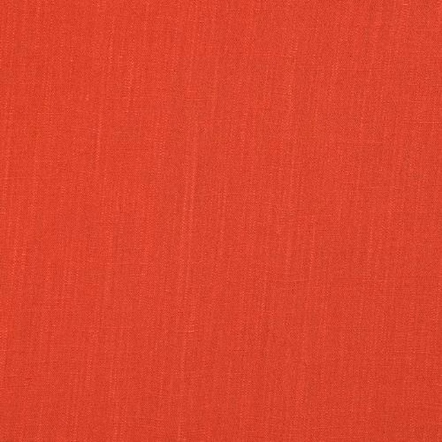 Plain warm paprika red fabric swatch with fine woven texture