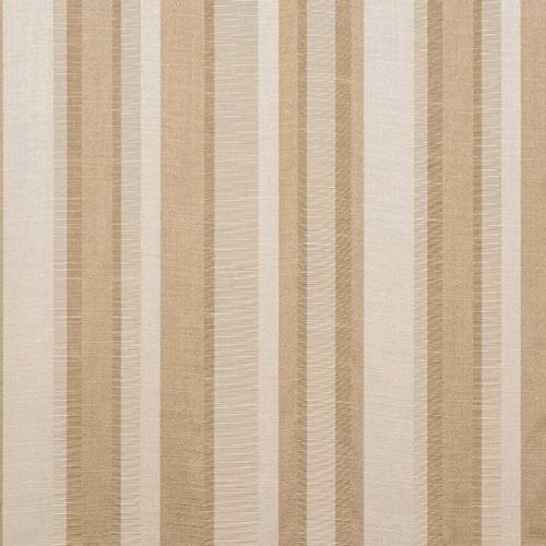 Cream and beige vertical striped fabric with a lightly textured woven surface