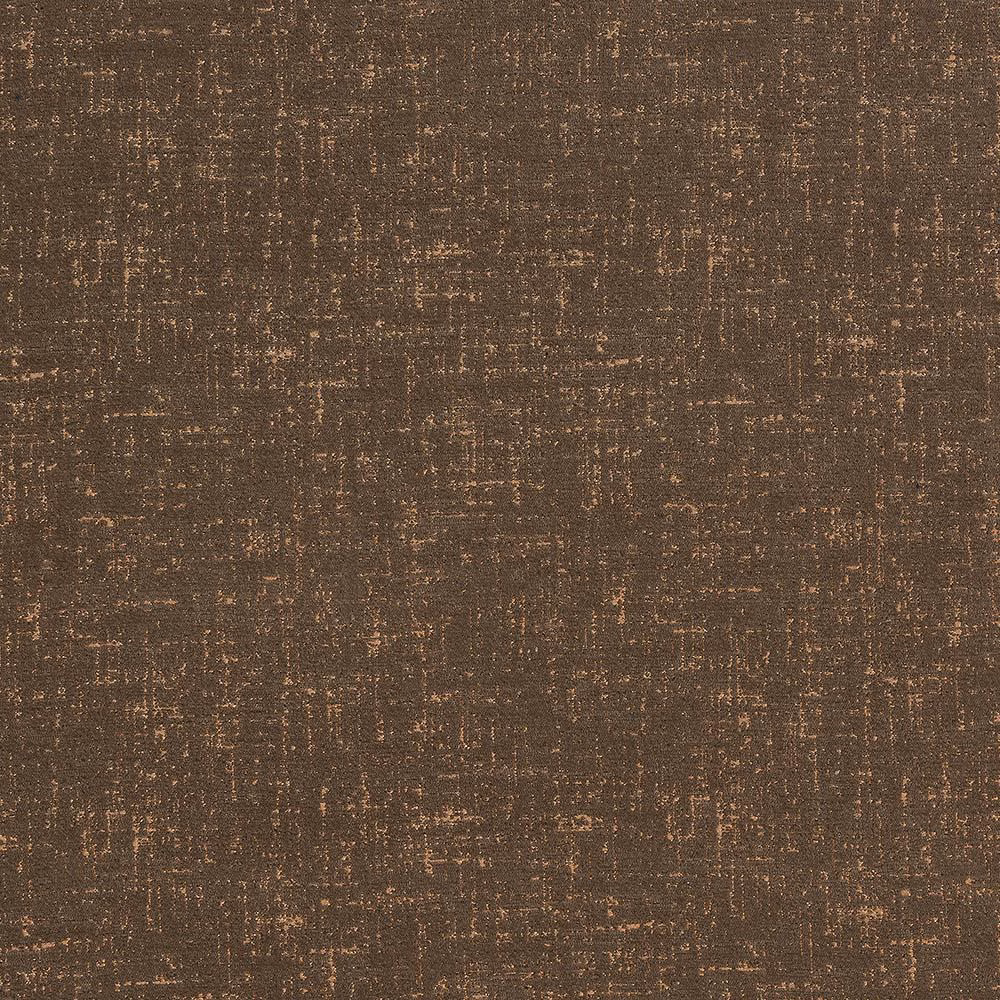 Bronze-brown textured fabric with fine coppery metallic flecks